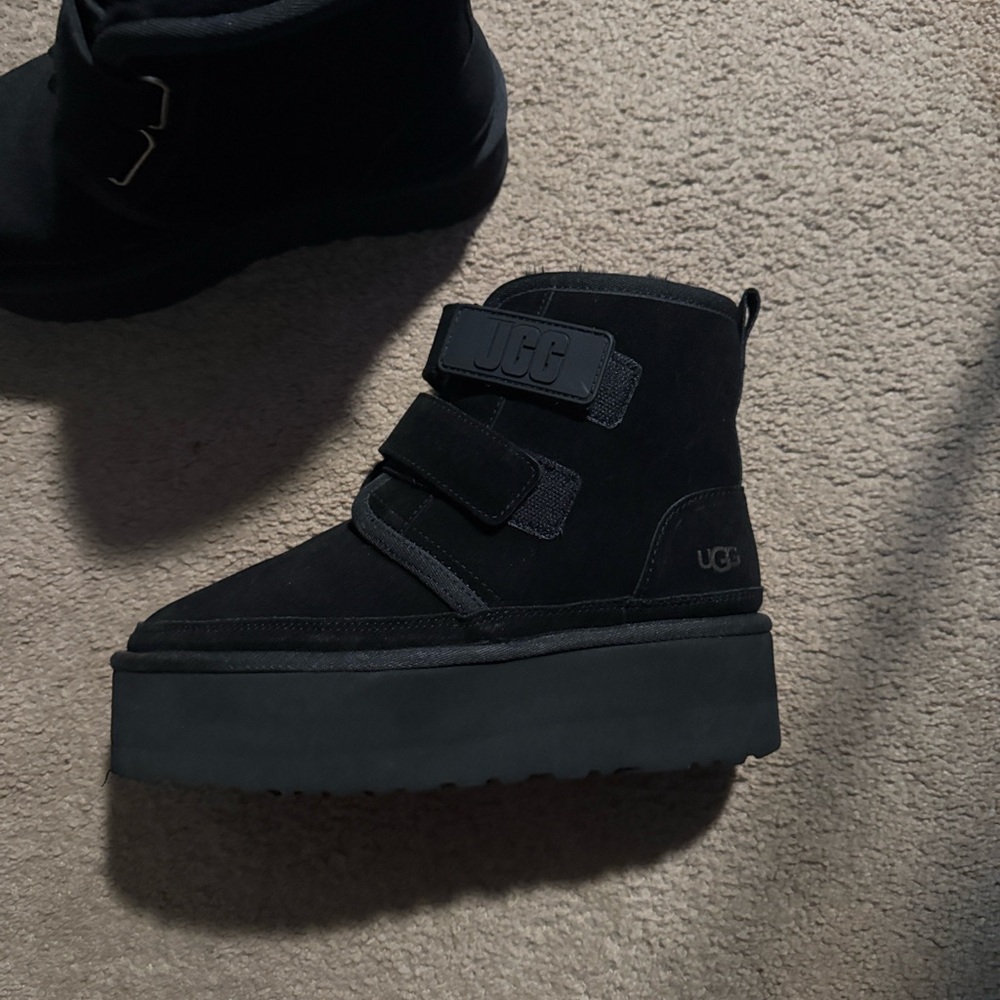 UGG Black Platform Winter Boots